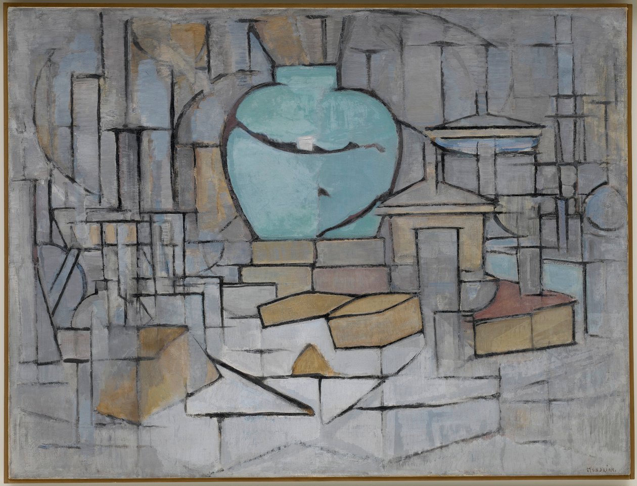 Csendélet Gingerpottal 2, 1912 alkotó: Piet Mondrian