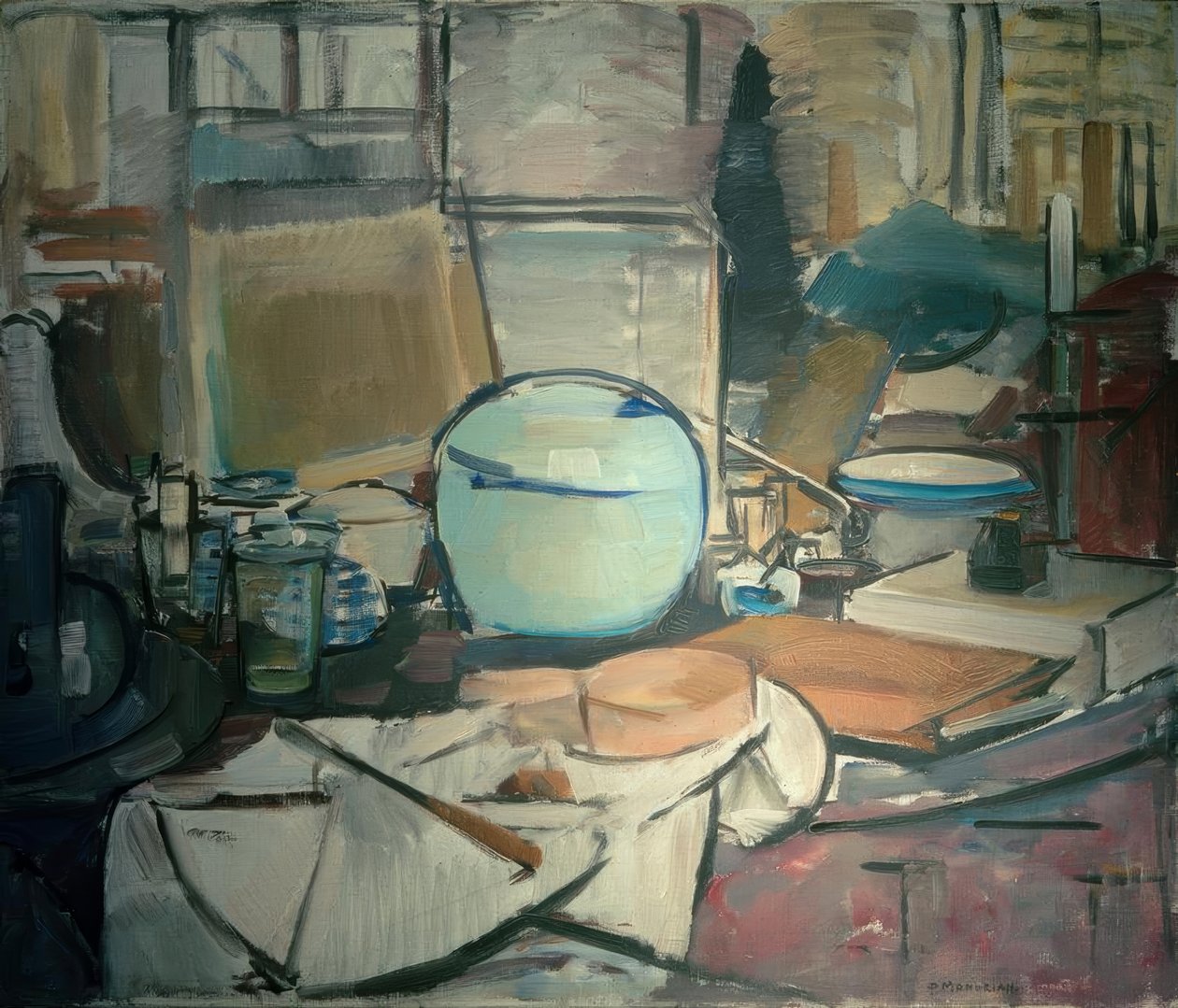 Csendélet gyömbéres fazékkal I alkotó: Piet Mondrian