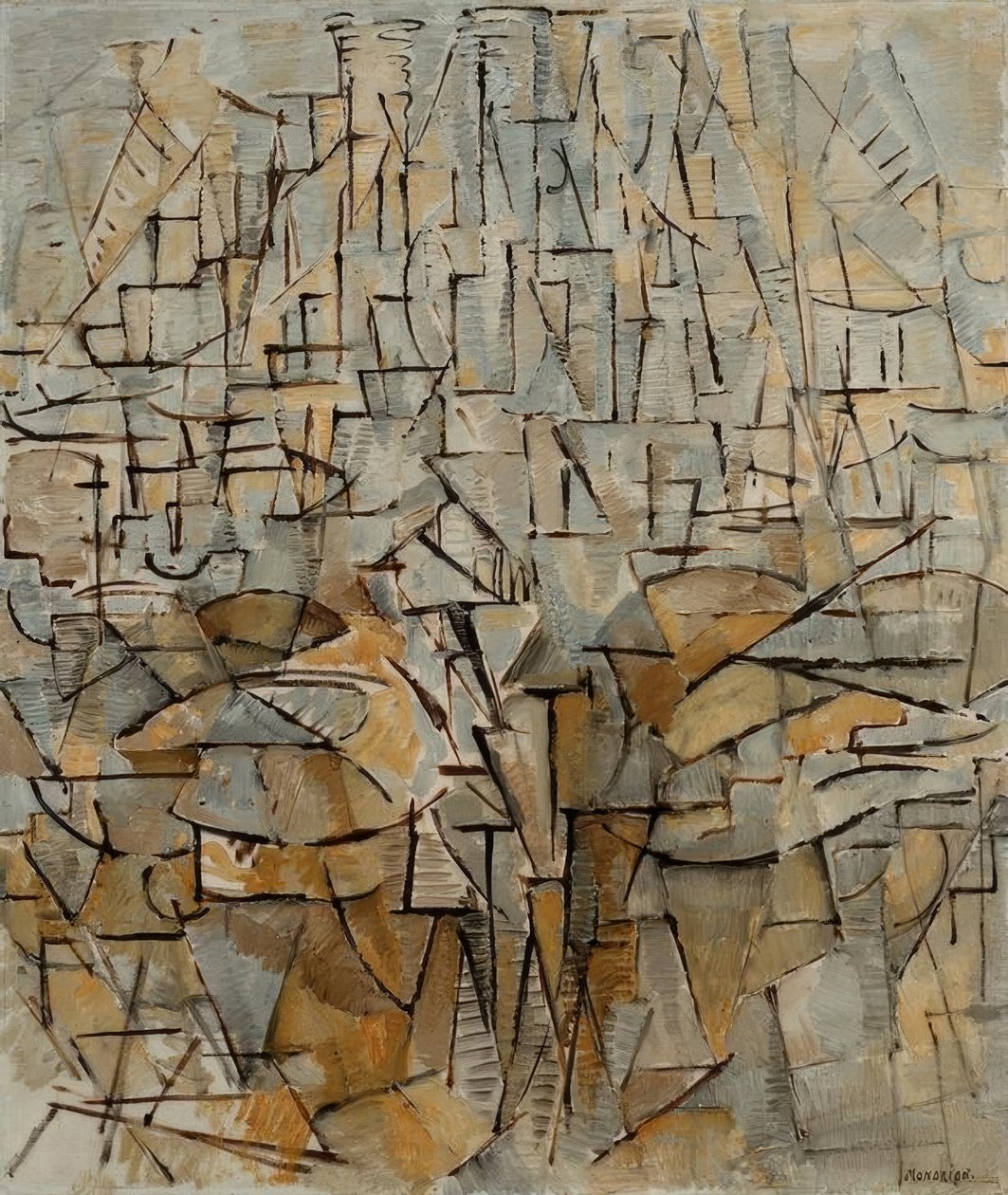 táblázat sz. 4; összetétele sz. VIII; 3. összetétel alkotó: Piet Mondrian
