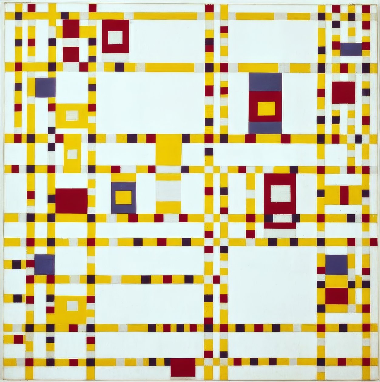 Broadway Boogie-Woogie alkotó: Piet Mondrian