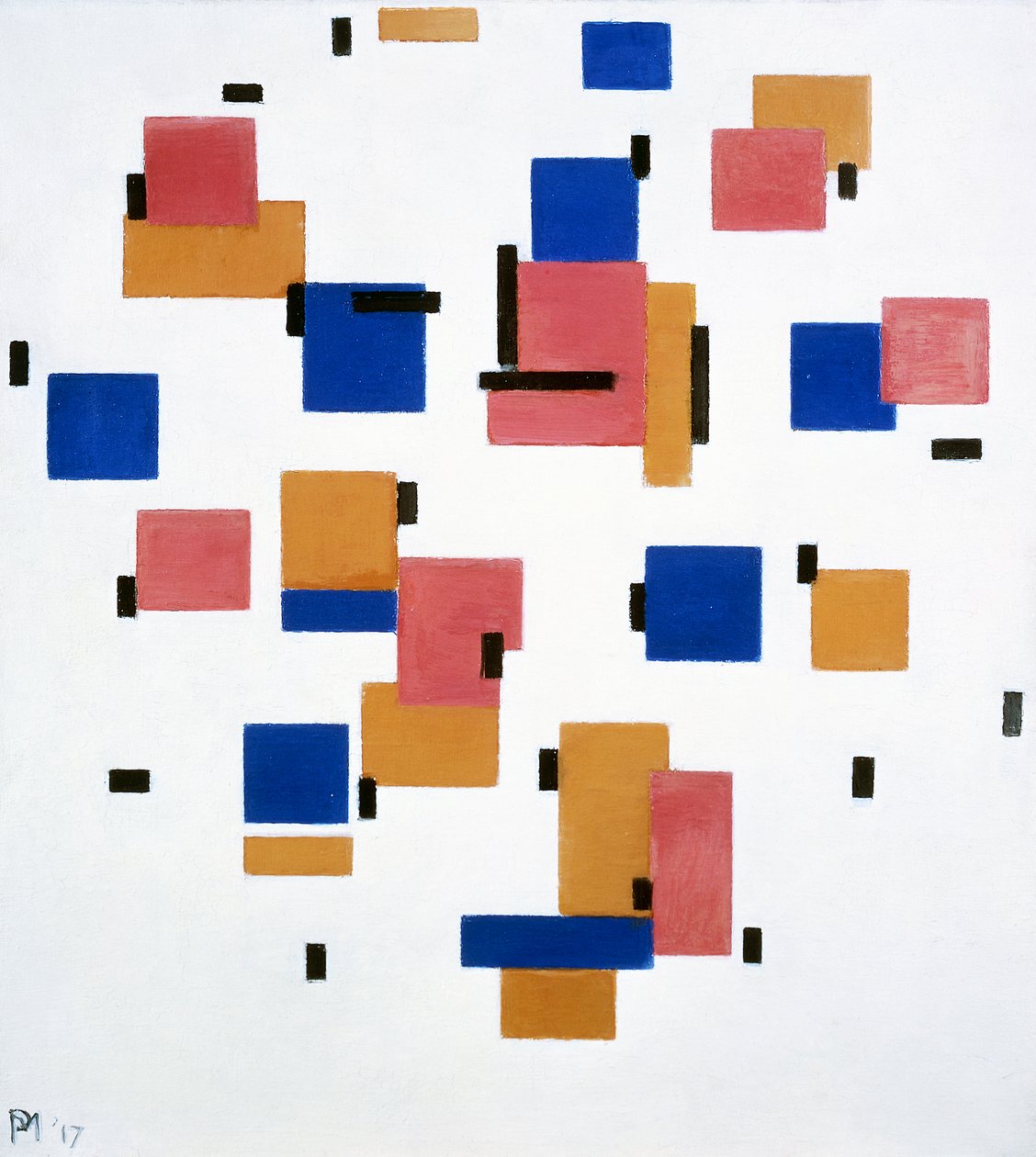 Összetétel B színben alkotó: Piet Mondrian