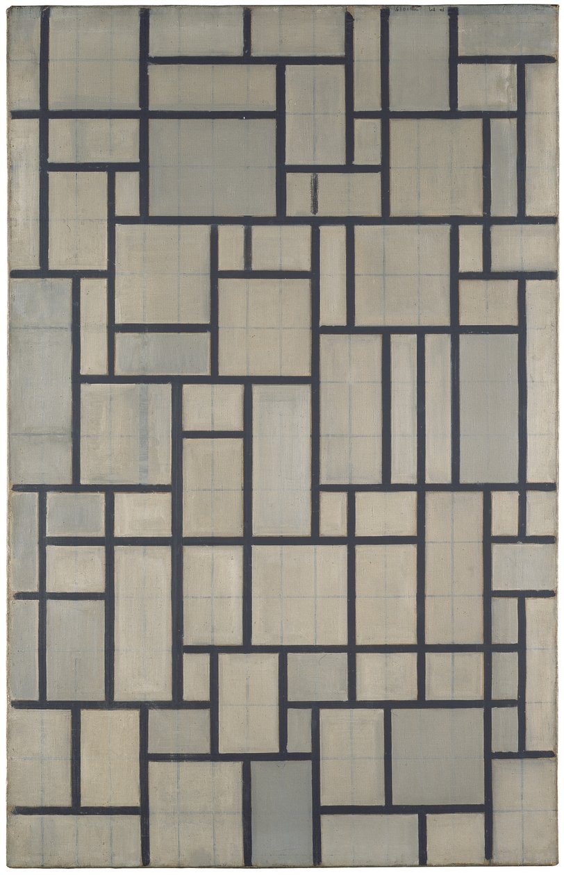 Összetétel ráccsal 2 alkotó: Piet Mondrian