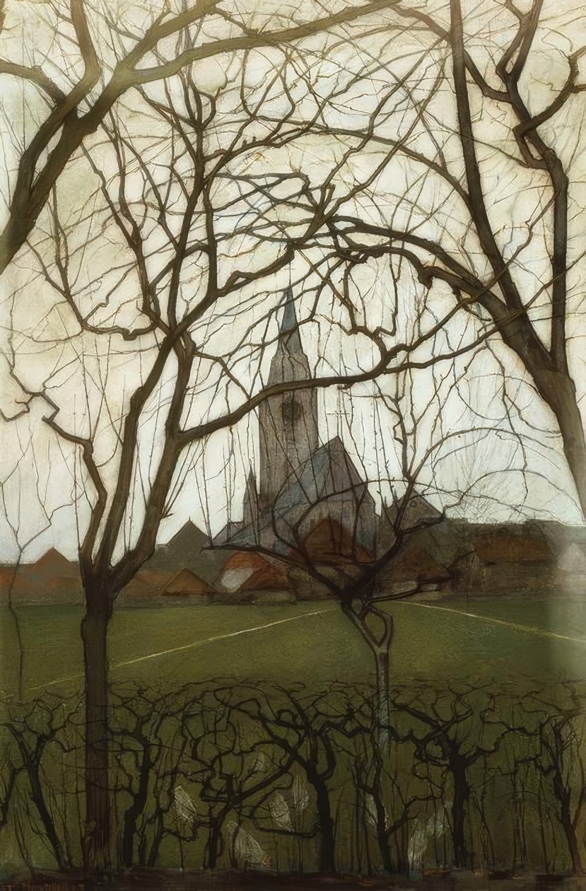 Dorpskerk (falusi templom); Jacobskerk, Winterswijk alkotó: Piet Mondrian