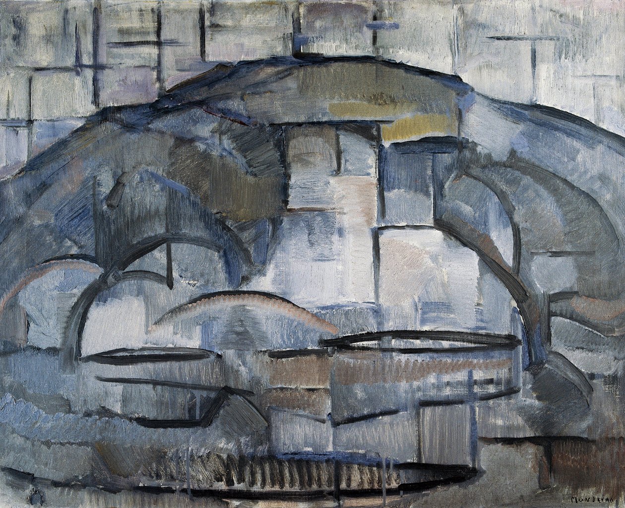 Tájkép alkotó: Piet Mondrian