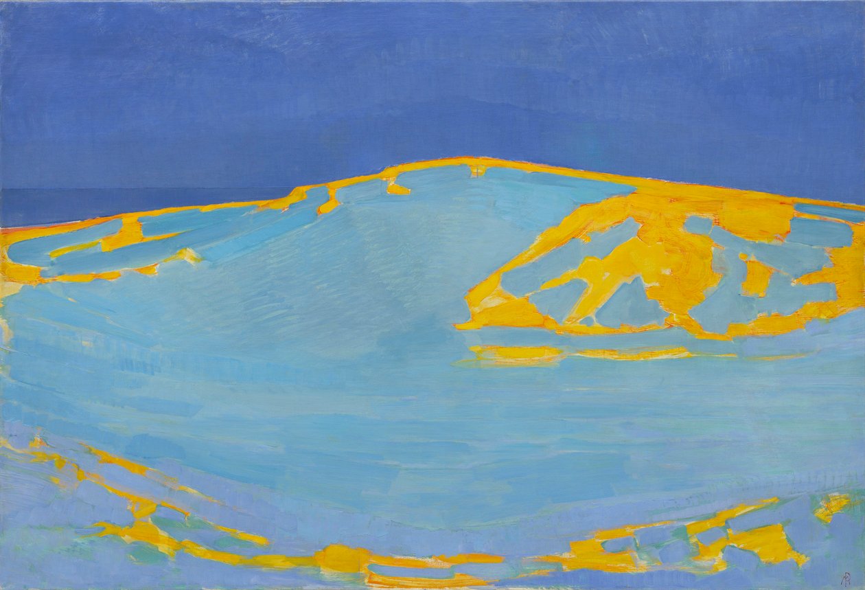 Tengeri táj, 1909. alkotó: Piet Mondrian