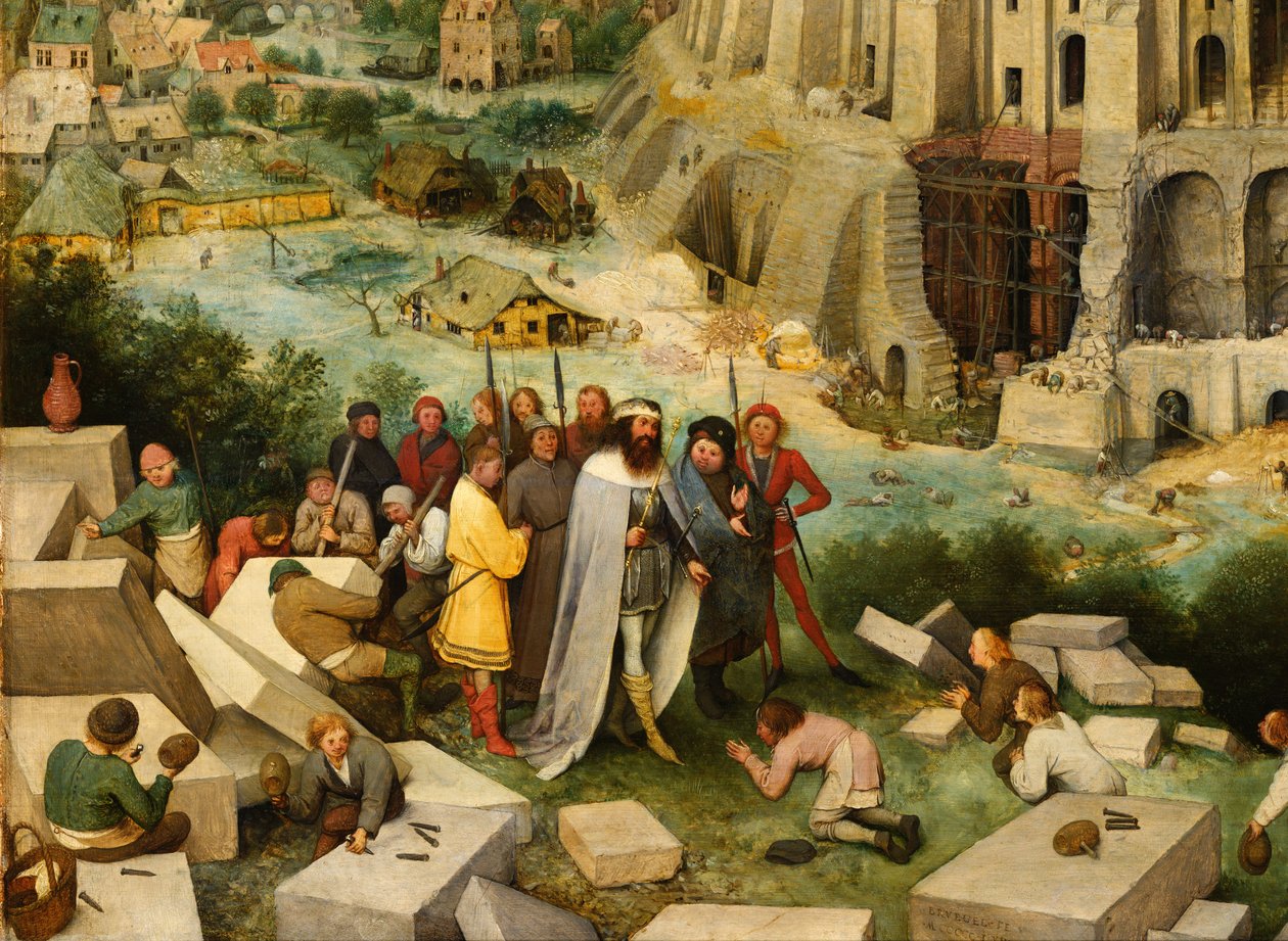 Bábel tornya, részlet alkotó: Pieter Bruegel the Elder