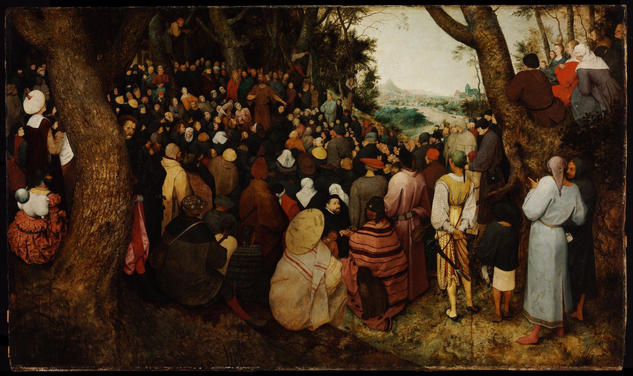Keresztelő Szent János prédikációja alkotó: Pieter Bruegel the Elder