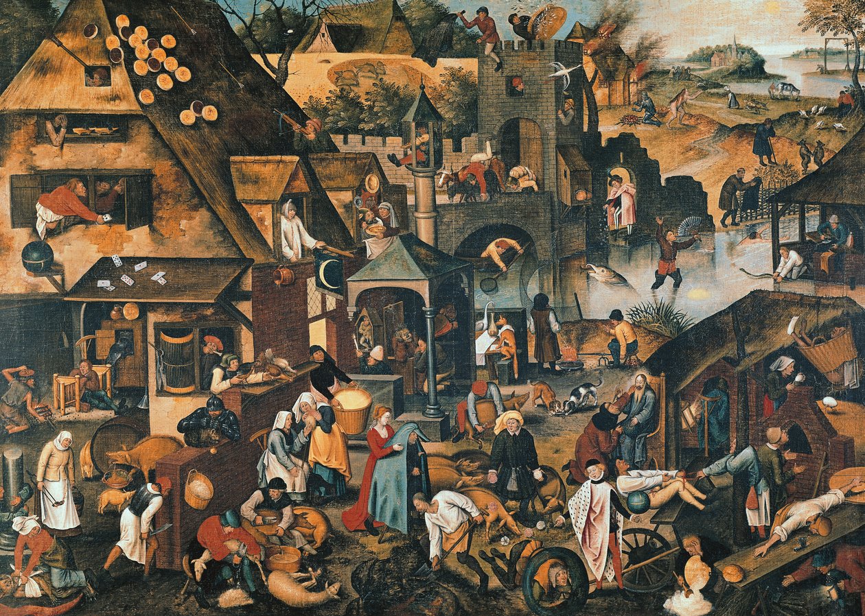Flamand közmondások alkotó: Pieter Brueghel the Younger