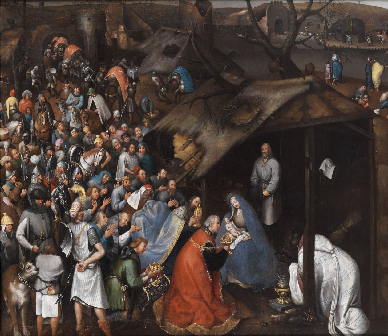 A gyermek műhelyimádata alkotó: Pieter Brueghel the Younger