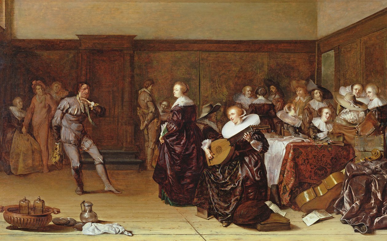 Táncparti, 17. század alkotó: Pieter Codde