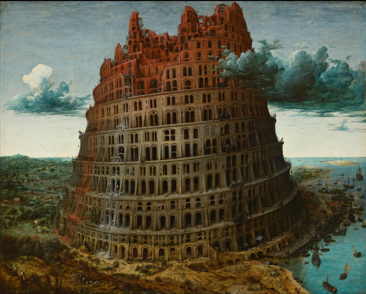 Bábel tornya, 1565 körül alkotó: Pieter Bruegel the Elder