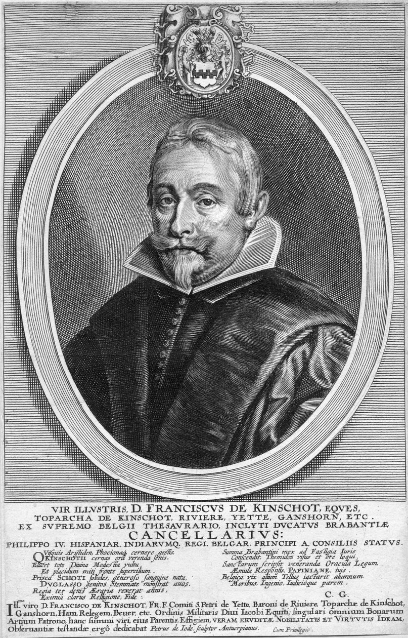vésett portré alkotó: Pieter de Jode