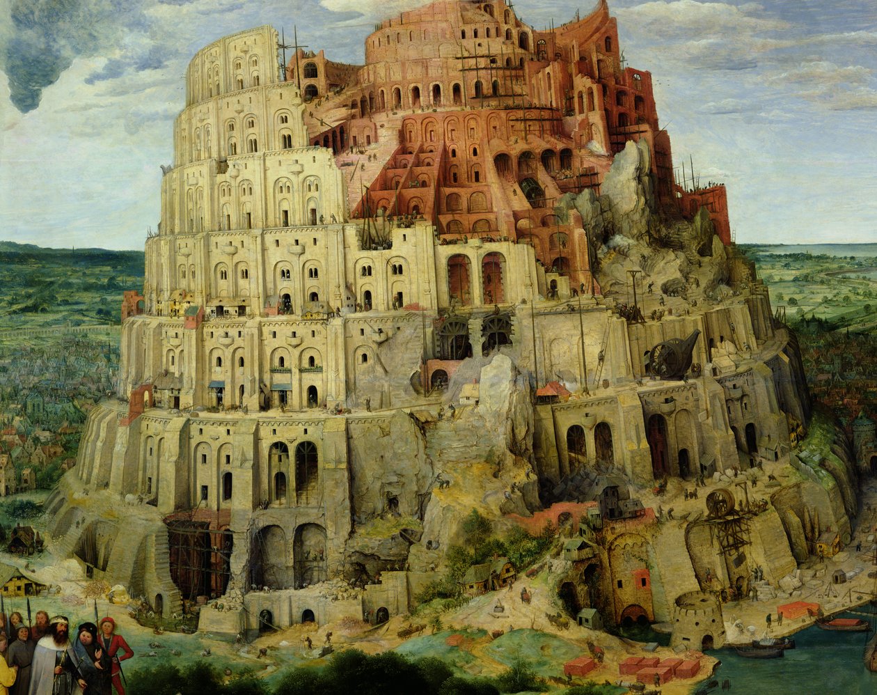 Bábel tornya, 1563 olaj, tábla, 345 részlet alkotó: Pieter Bruegel the Elder