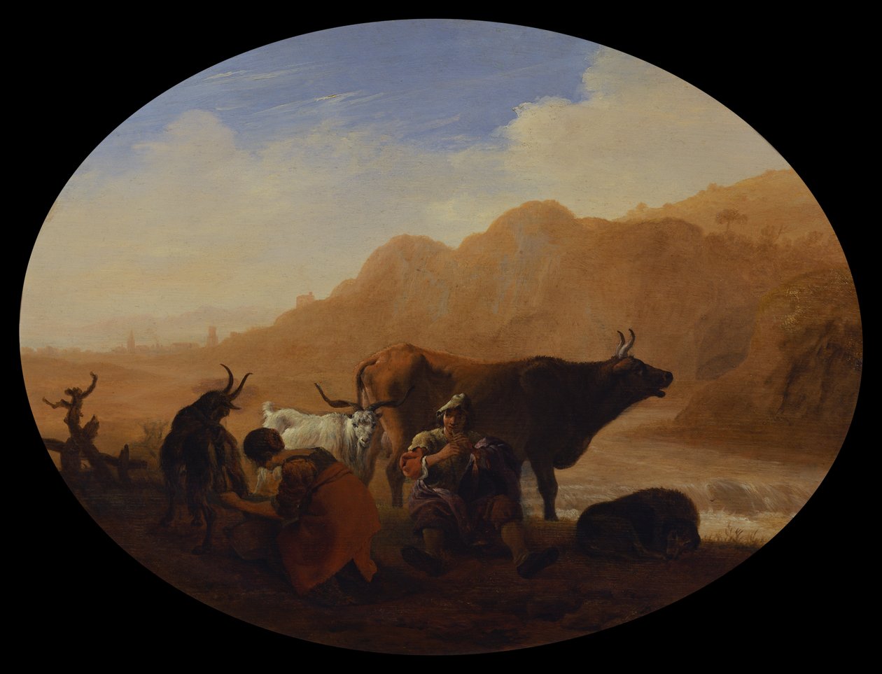 A Pásztorok, 1635 körül alkotó: Pieter van Laer