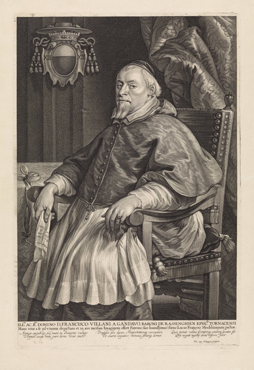 François Villain, Tournai püspök portréja alkotó: Pieter van Schuppen