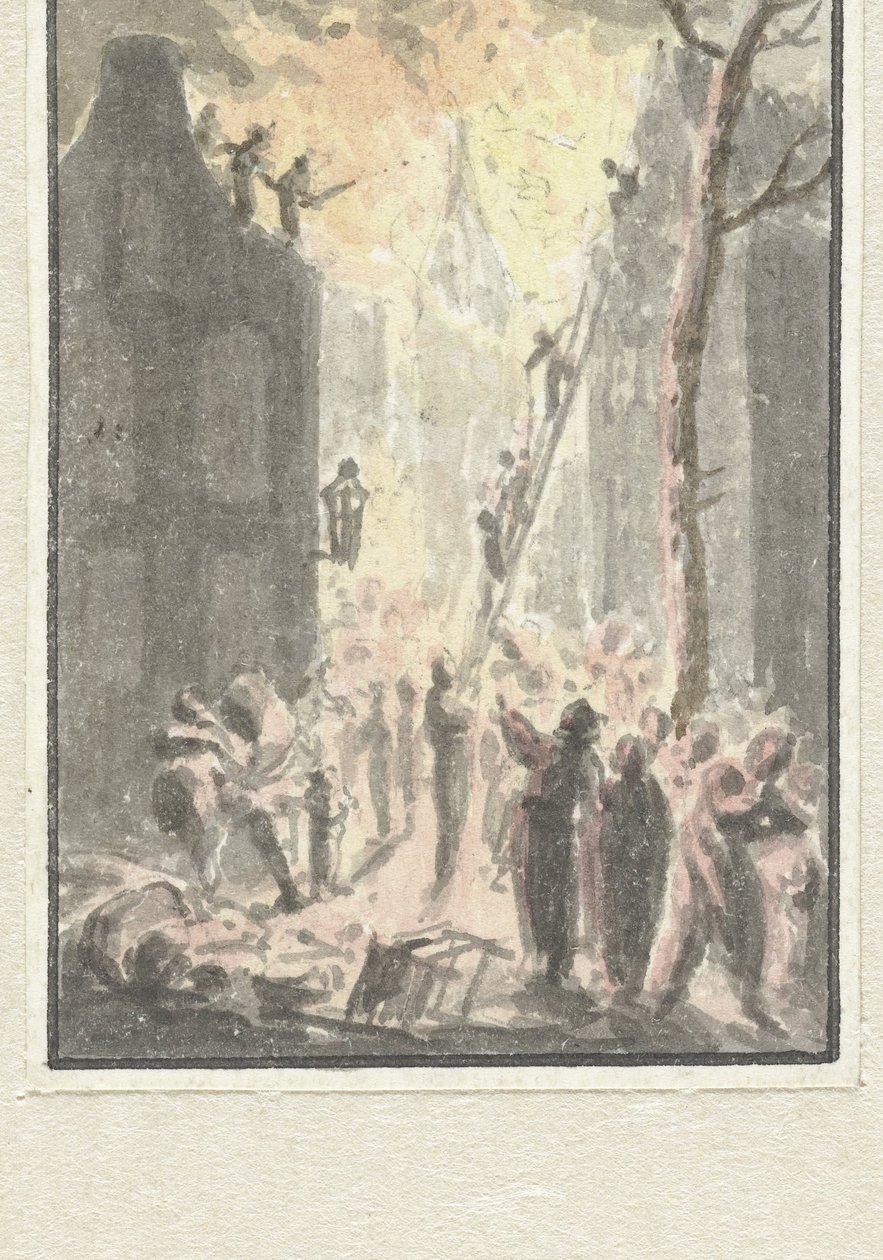 Tűz egy házban alkotó: Pieter Bartholomeusz. Barbiers