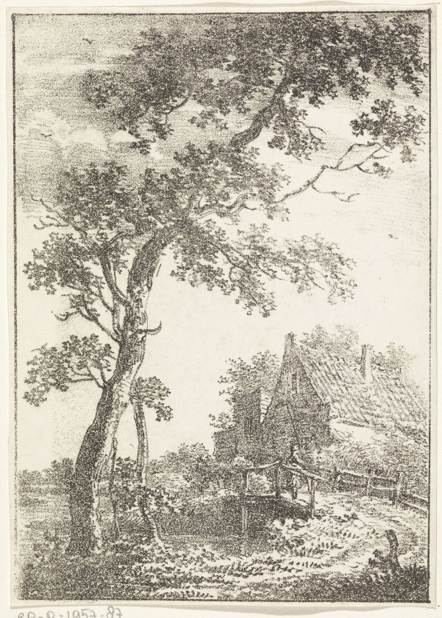 Táj fa, híd és ház alkotó: Pieter Bartholomeusz. Barbiers