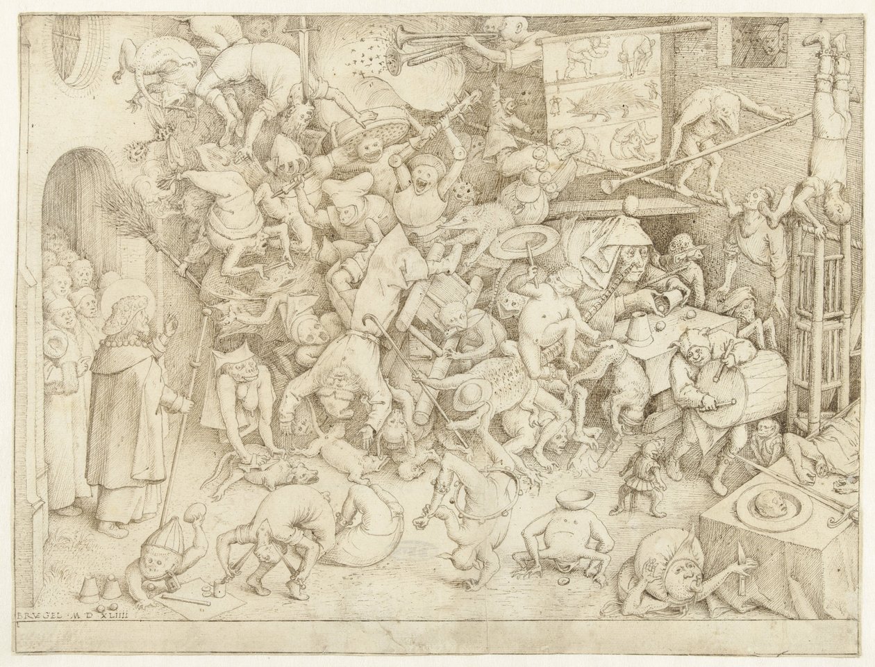 A mágus Hermogenes bukása alkotó: Pieter Bruegel (I)