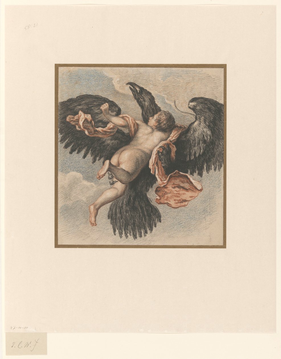 Ganymedes rablása alkotó: Pieter Christoffel Wonder