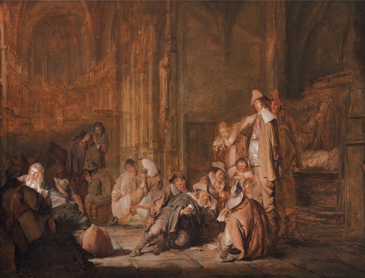 Őrségi jelenet egy templomban alkotó: Pieter Codde