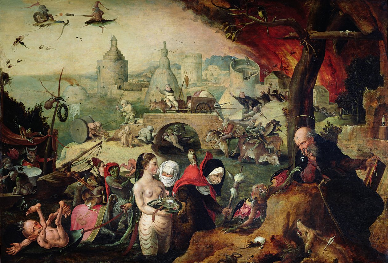 Szent Antal megkísértése, 1547 alkotó: Pieter Huys