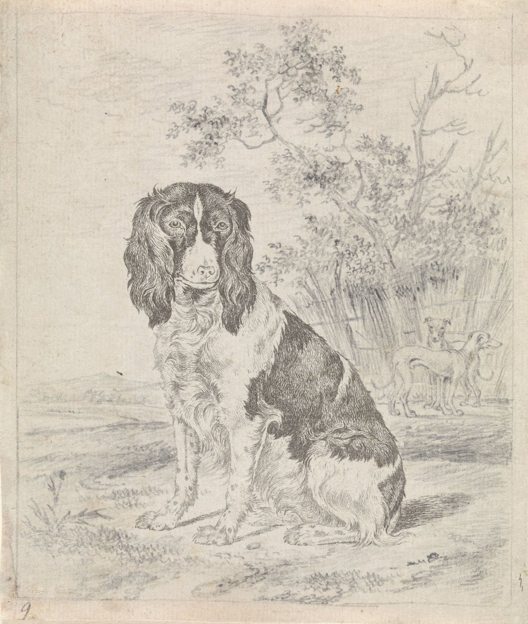 Ülő fogoly kutya alkotó: Pieter Janson