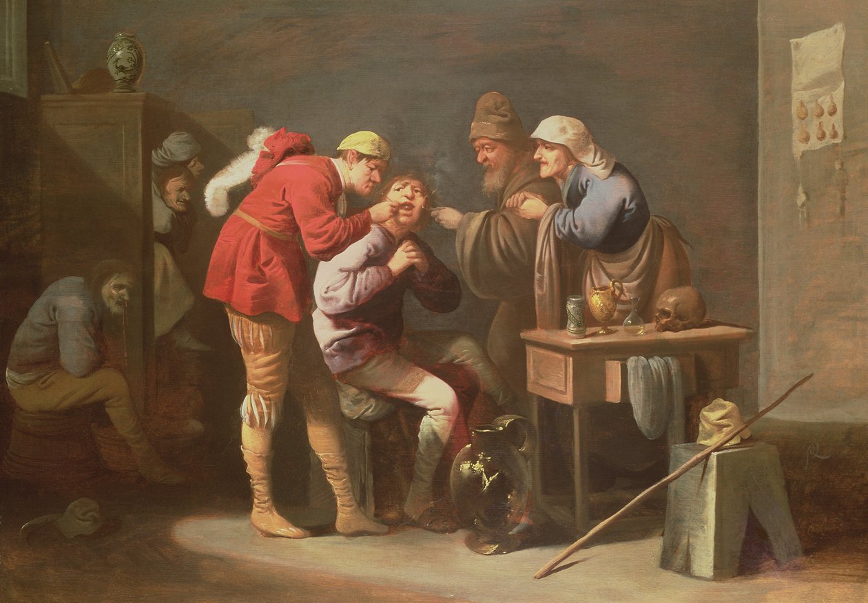 Látogatás a fogorvosnál alkotó: Pieter Jansz. Quast