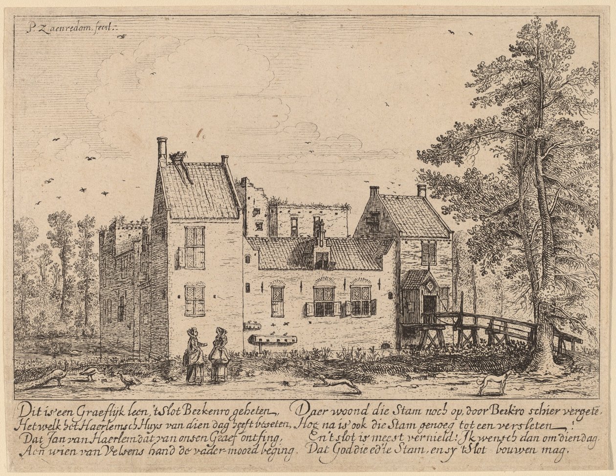 Castle Drive alkotó: Pieter Jansz Saenredam