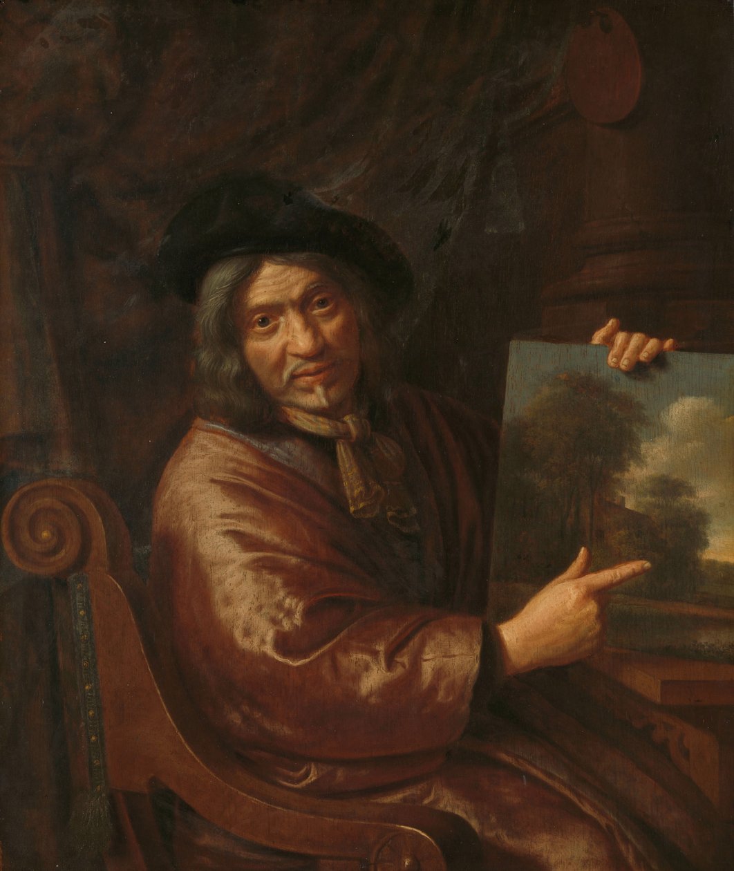Önarckép, egy 1640-1650. alkotó: Pieter Jansz van Asch