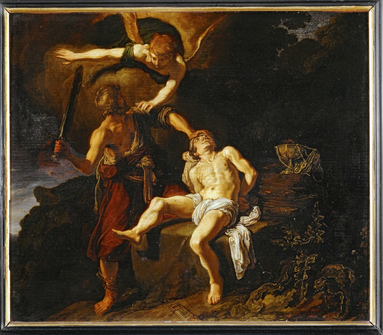 Ábrahám áldozata ... alkotó: Pieter Lastman