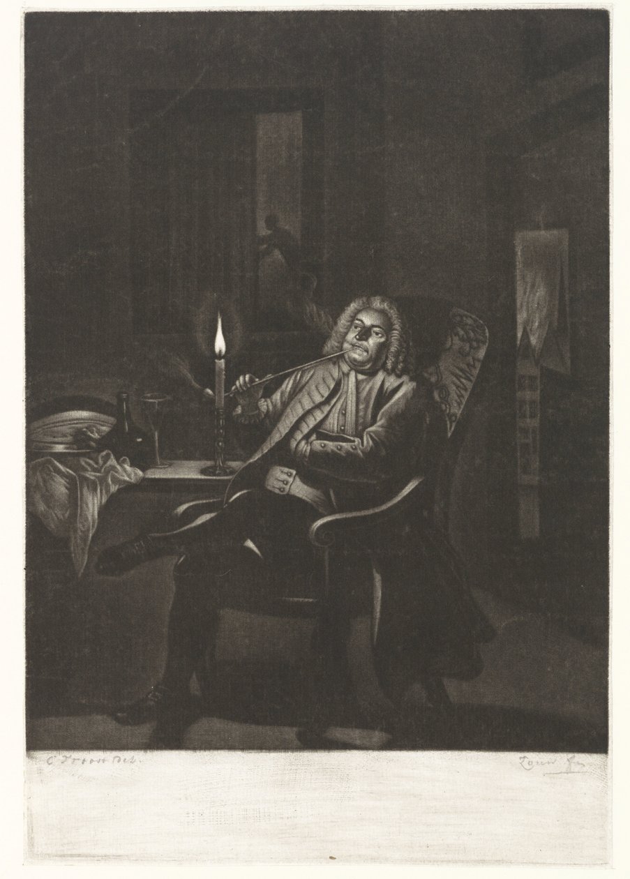 Pipázó ember alkotó: Pieter Louw