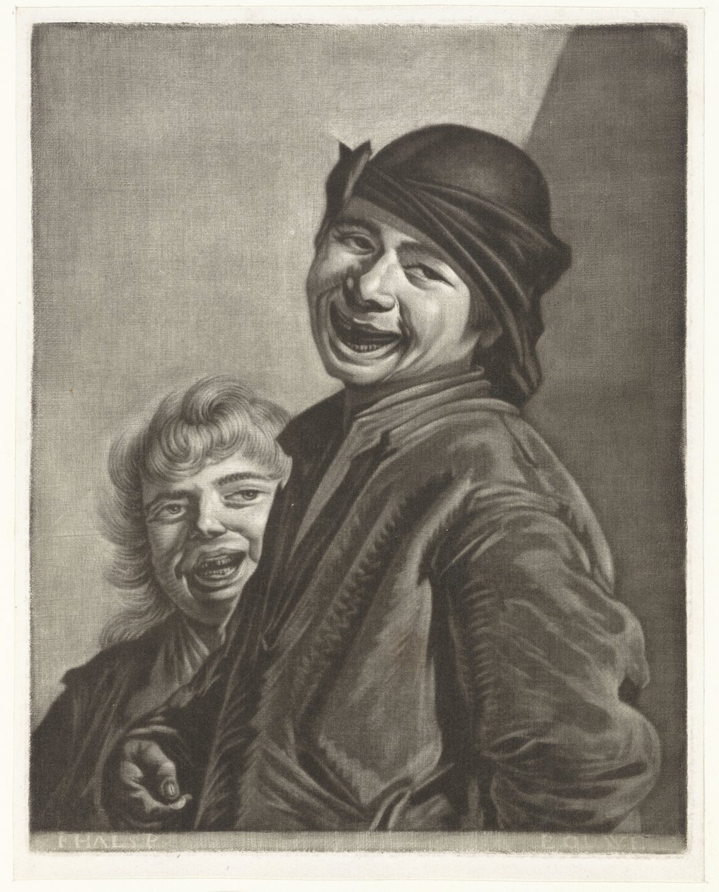 Két mosolygós fiú alkotó: Pieter Louw