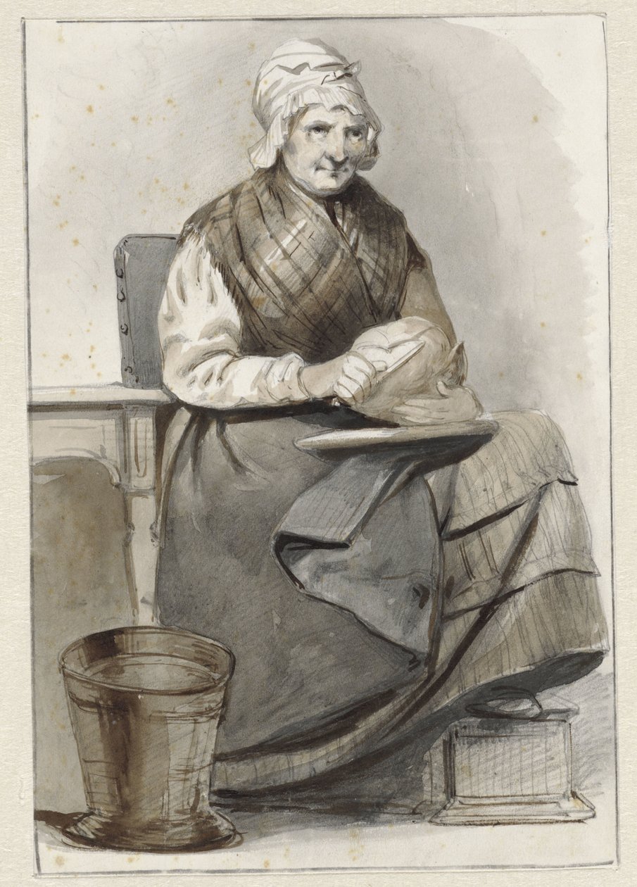ülő nő alkotó: Pieter Marinus van de Laar (attributed to)