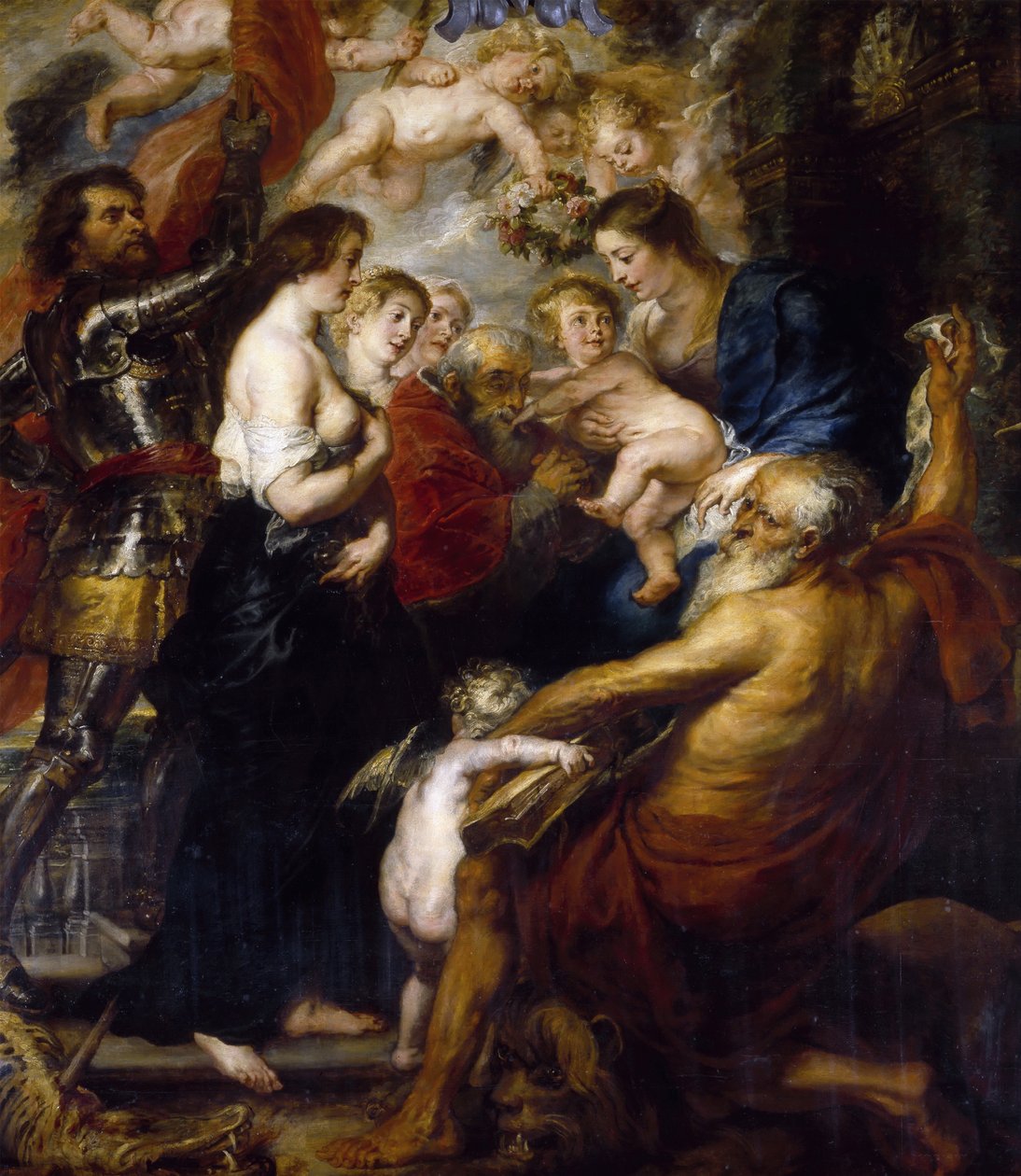 Szűzanya a szentekkel, 1634. alkotó: Peter Paul Rubens