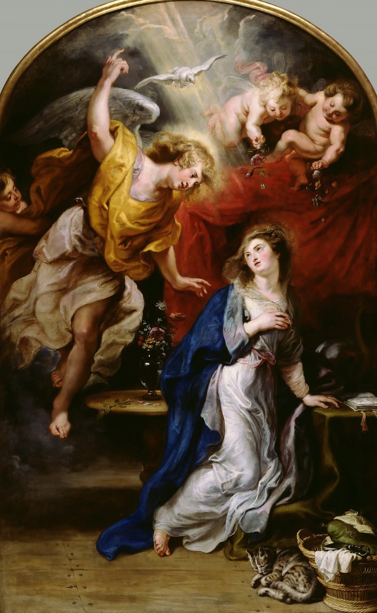 Angyali üdvözlet, 1628-1629. alkotó: Peter Paul Rubens