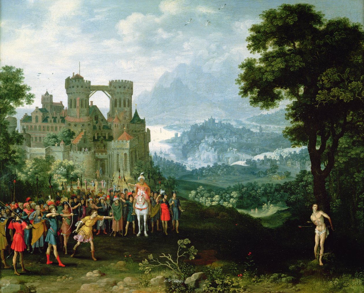 Szent Sebestyén vértanúsága alkotó: Pieter Schoubroeck