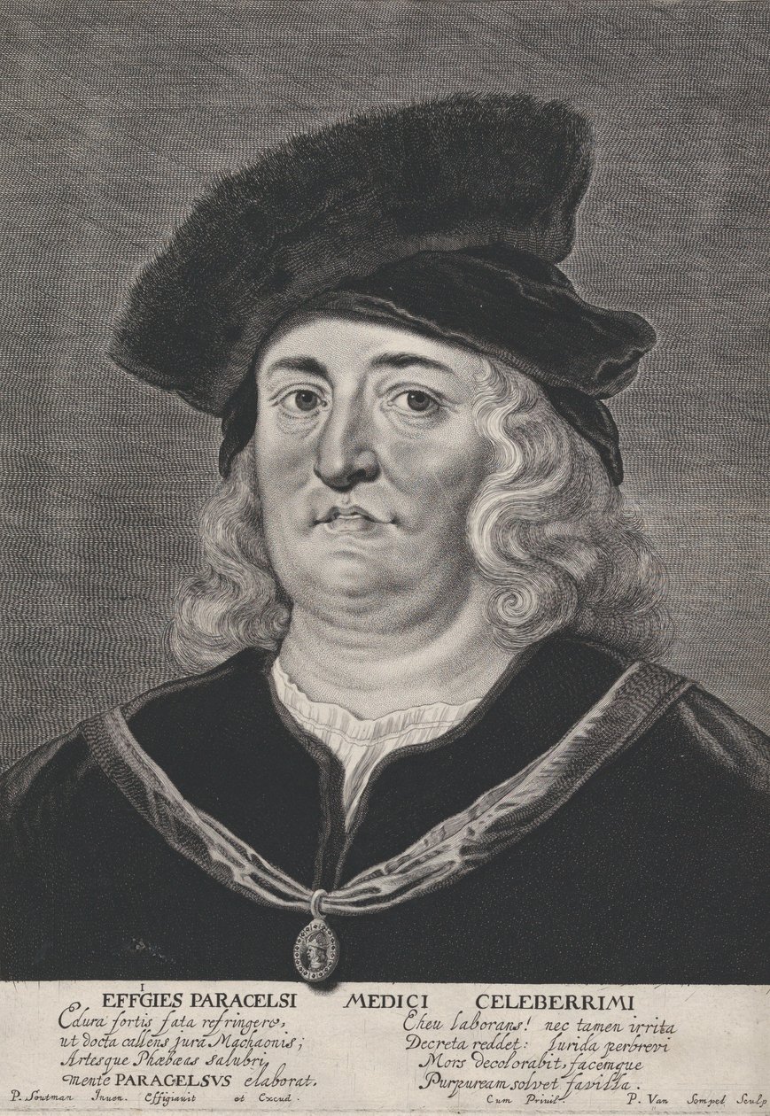 Theophrastus Paracelsus portréja, 1615-43. alkotó: Pieter Soutman