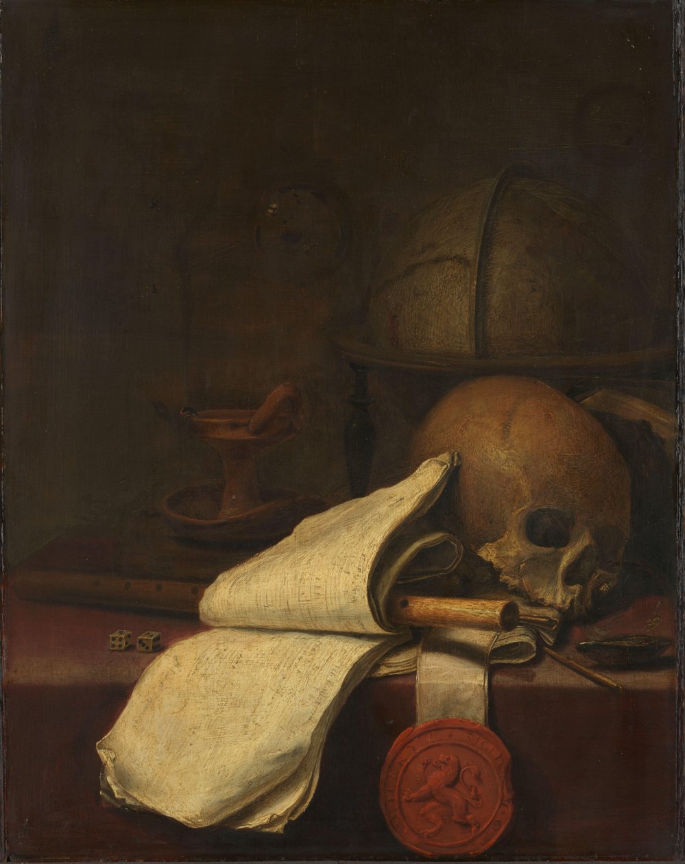 Vanitas csendélet alkotó: Pieter Symonsz Potter