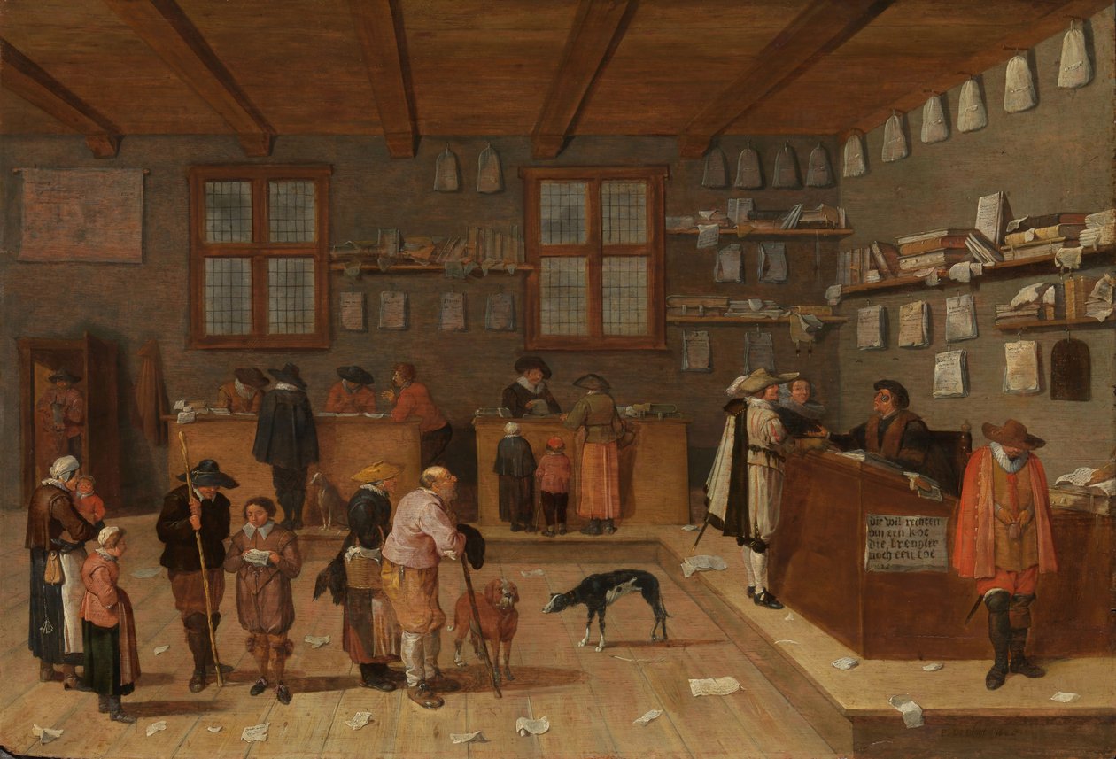 Ügyvédi Iroda, 1628. alkotó: Pieter de Bloot