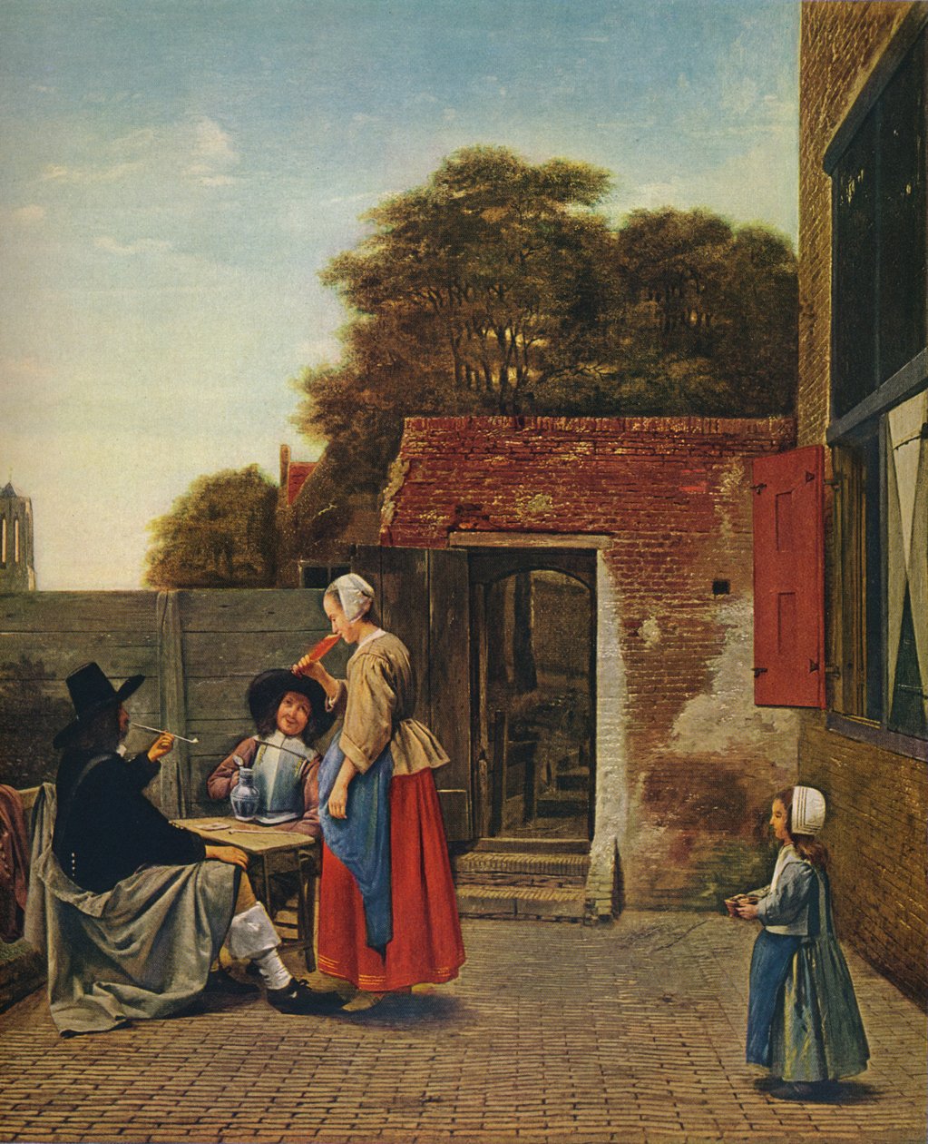 Egy holland udvar, 1658-1660 alkotó: Pieter de Hooch