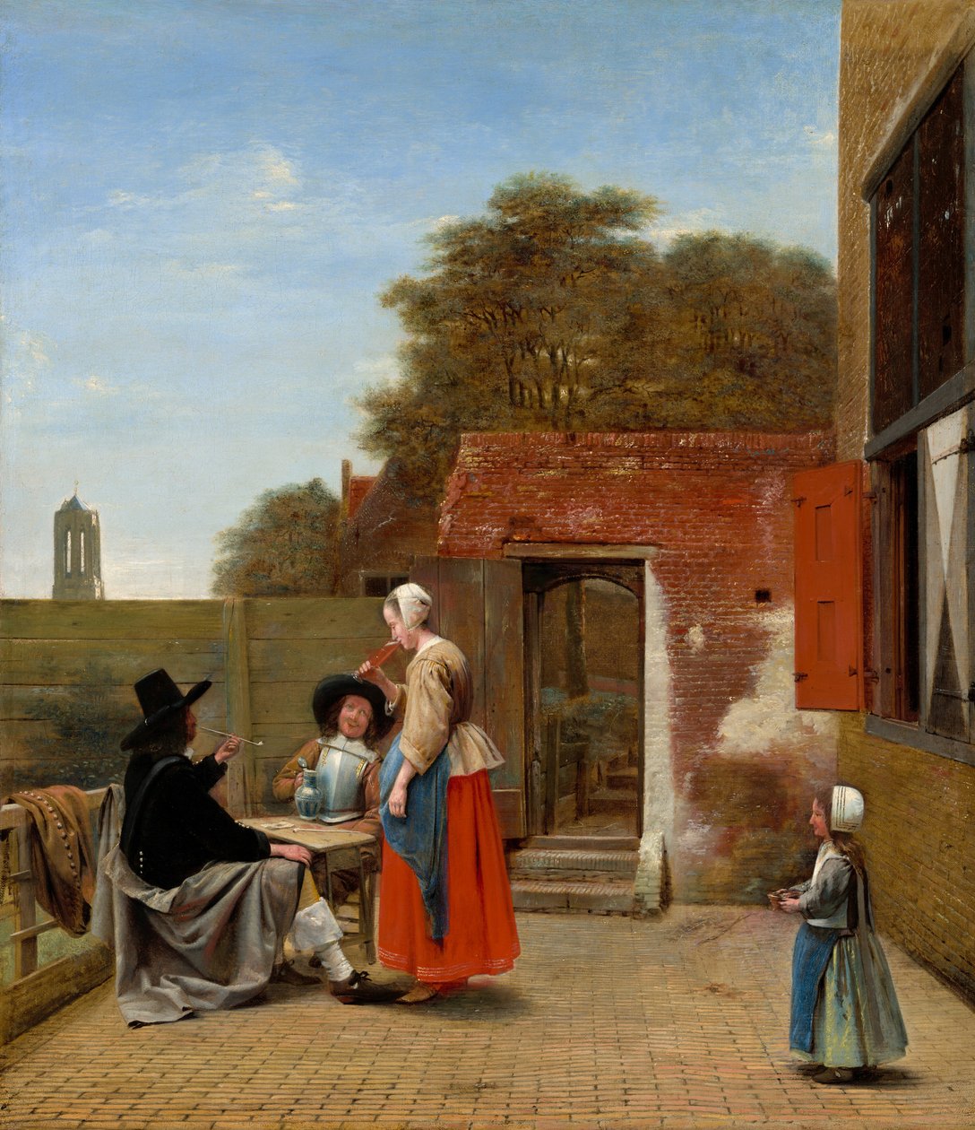 Egy holland udvar, 16581660. alkotó: Pieter de Hooch