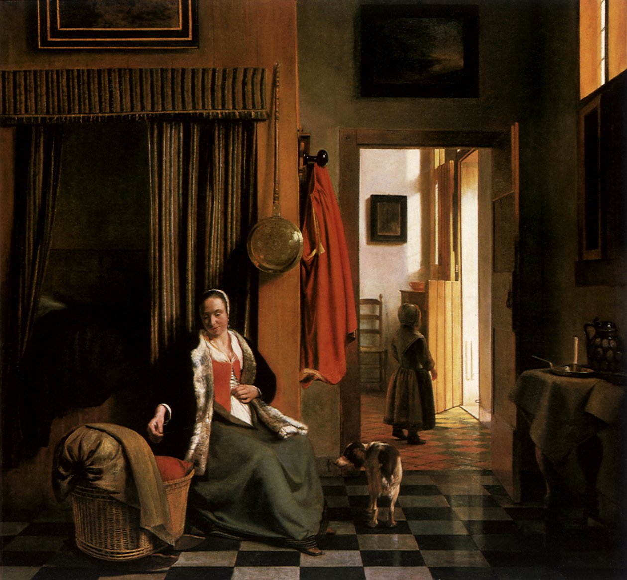 Az anya, 1661-63 körül (olaj, vászon) alkotó: Pieter de Hooch
