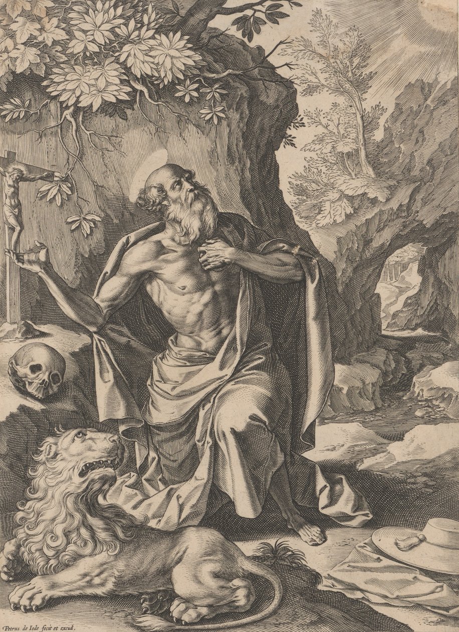 Szent Jeromos,.n.d., n.d. alkotó: Pieter de Jode