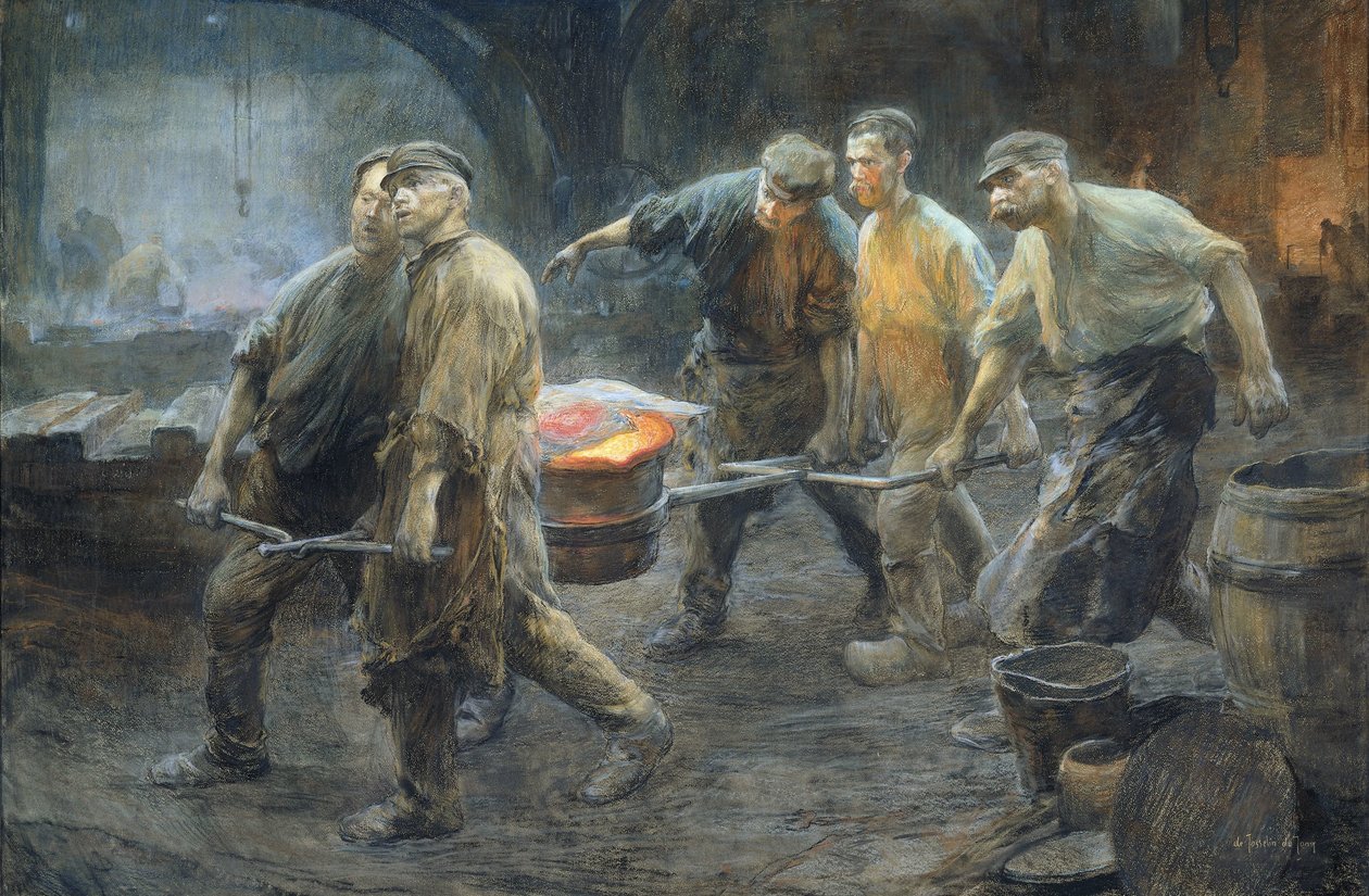 Egy vasöntöde belseje alkotó: Pieter de Josselin