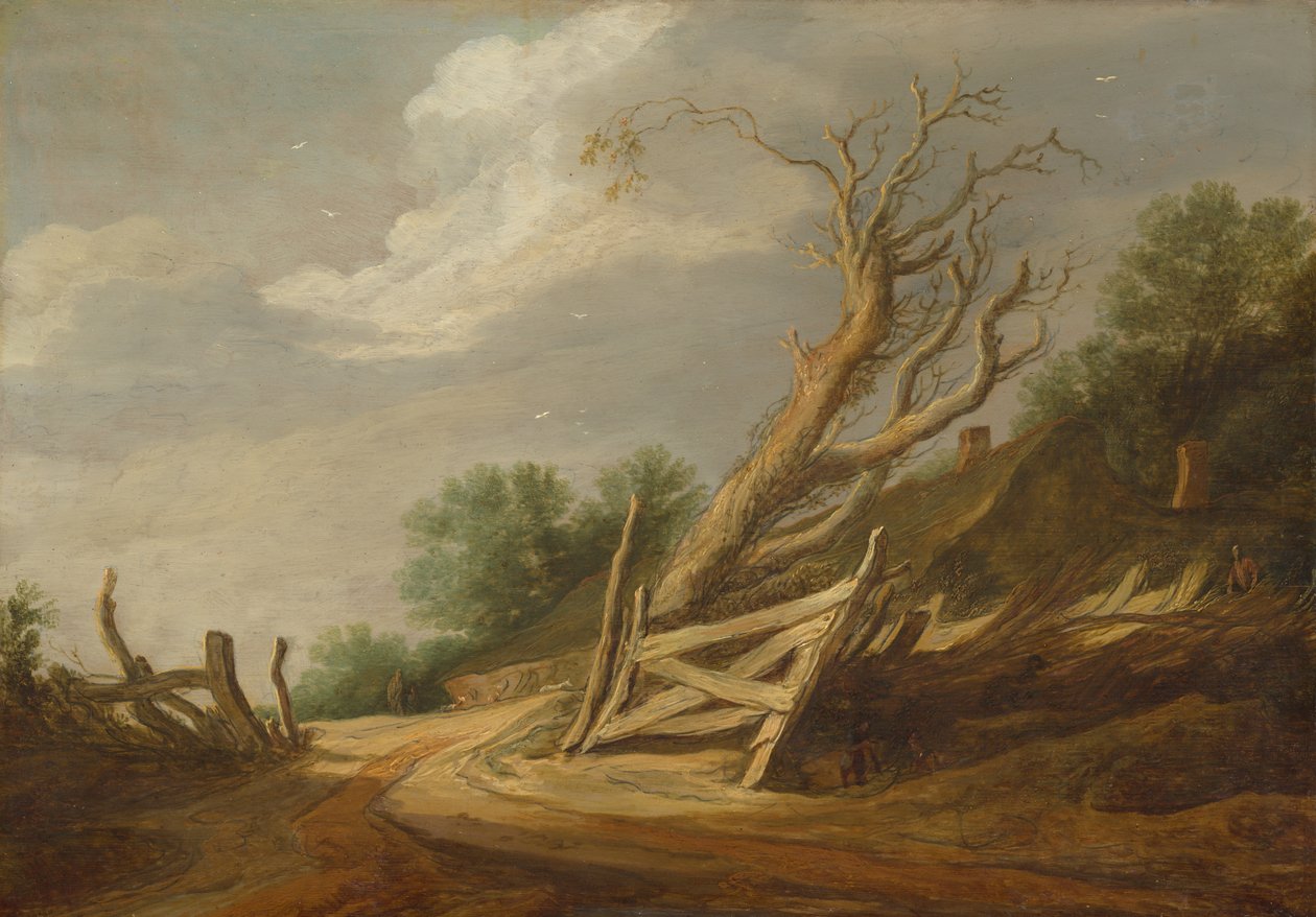 Táj nyitott kapuval alkotó: Pieter de Molijn