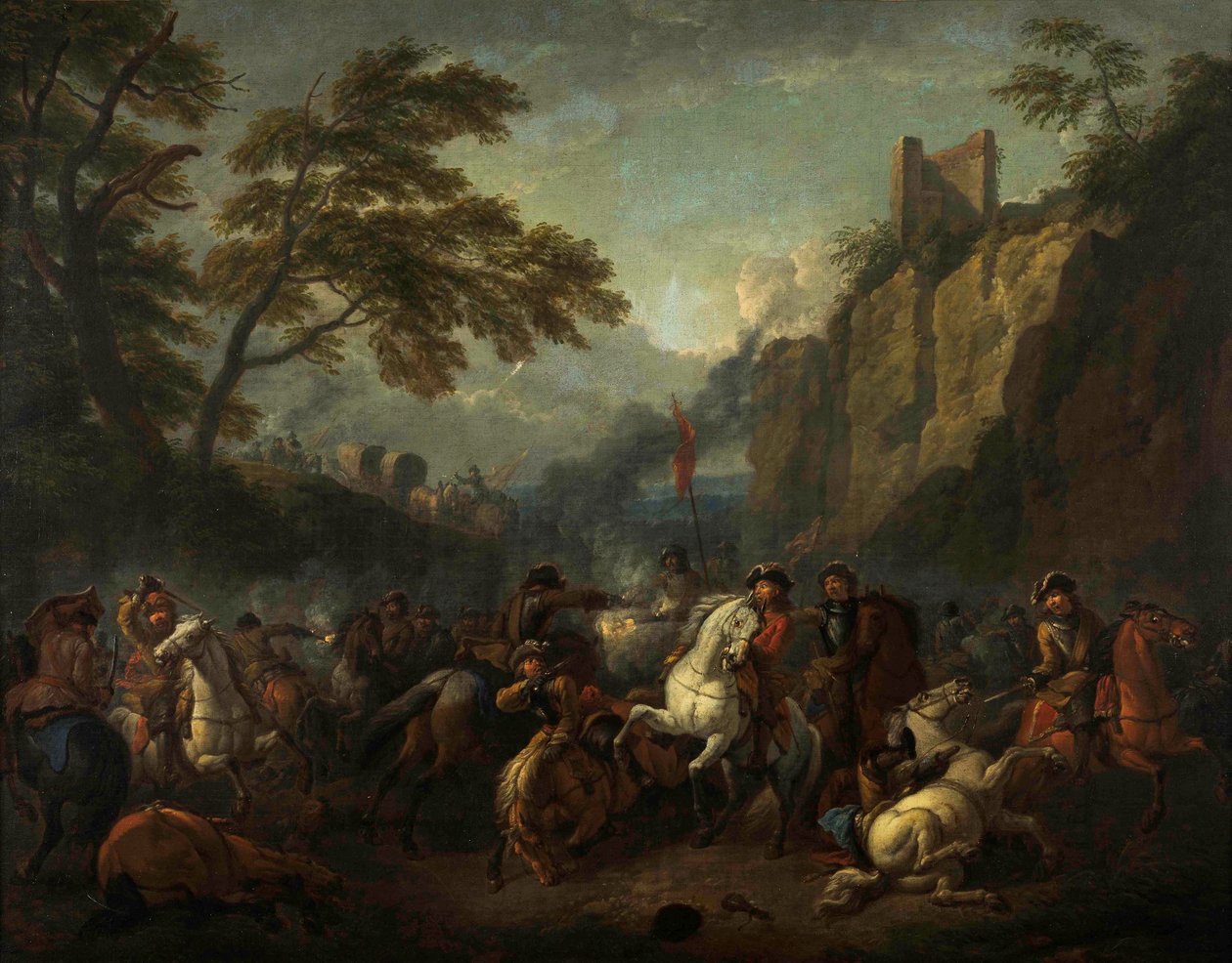 Csata jelenet alkotó: Pieter van Bloemen