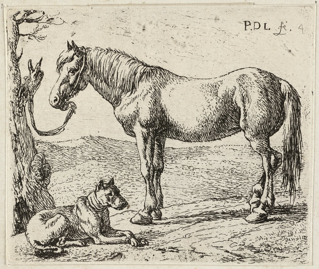 A ló és a kutya alkotó: Pieter van Laer