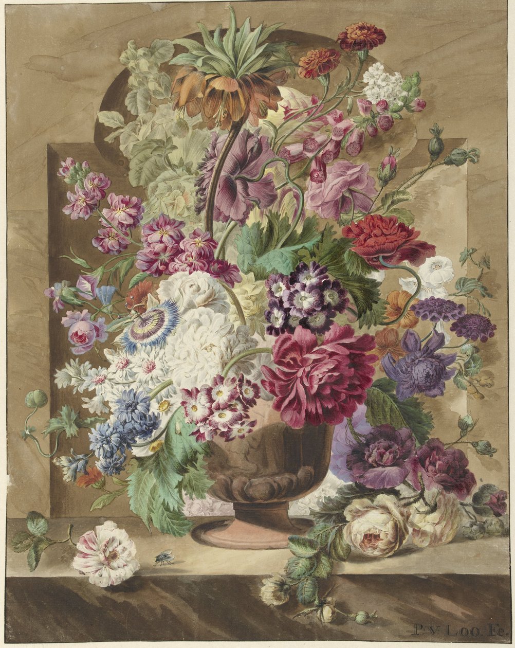 virág elrendezés alkotó: Pieter van Loo