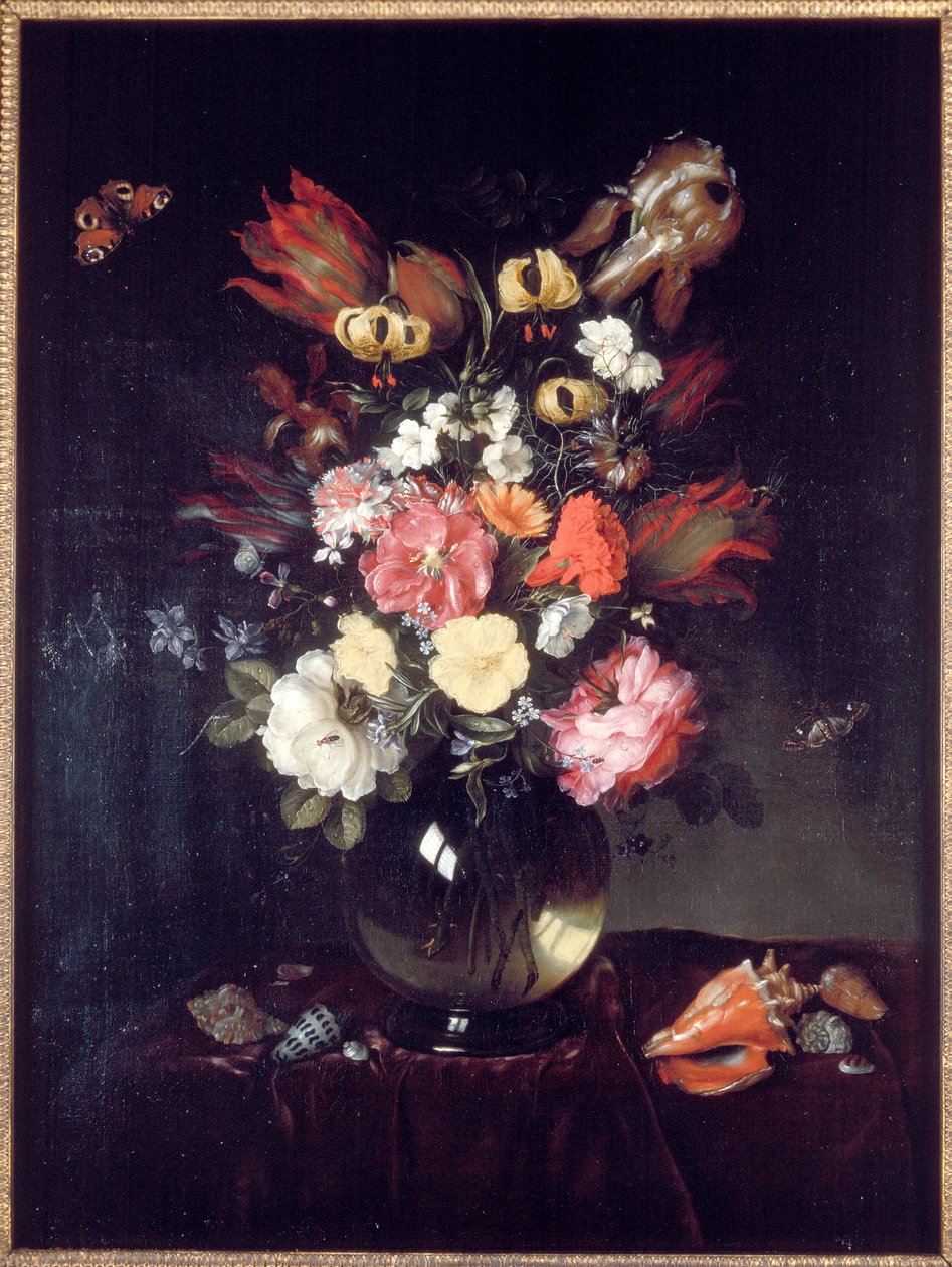 "Váza és virágok", 1655. alkotó: Pieter van de Venne