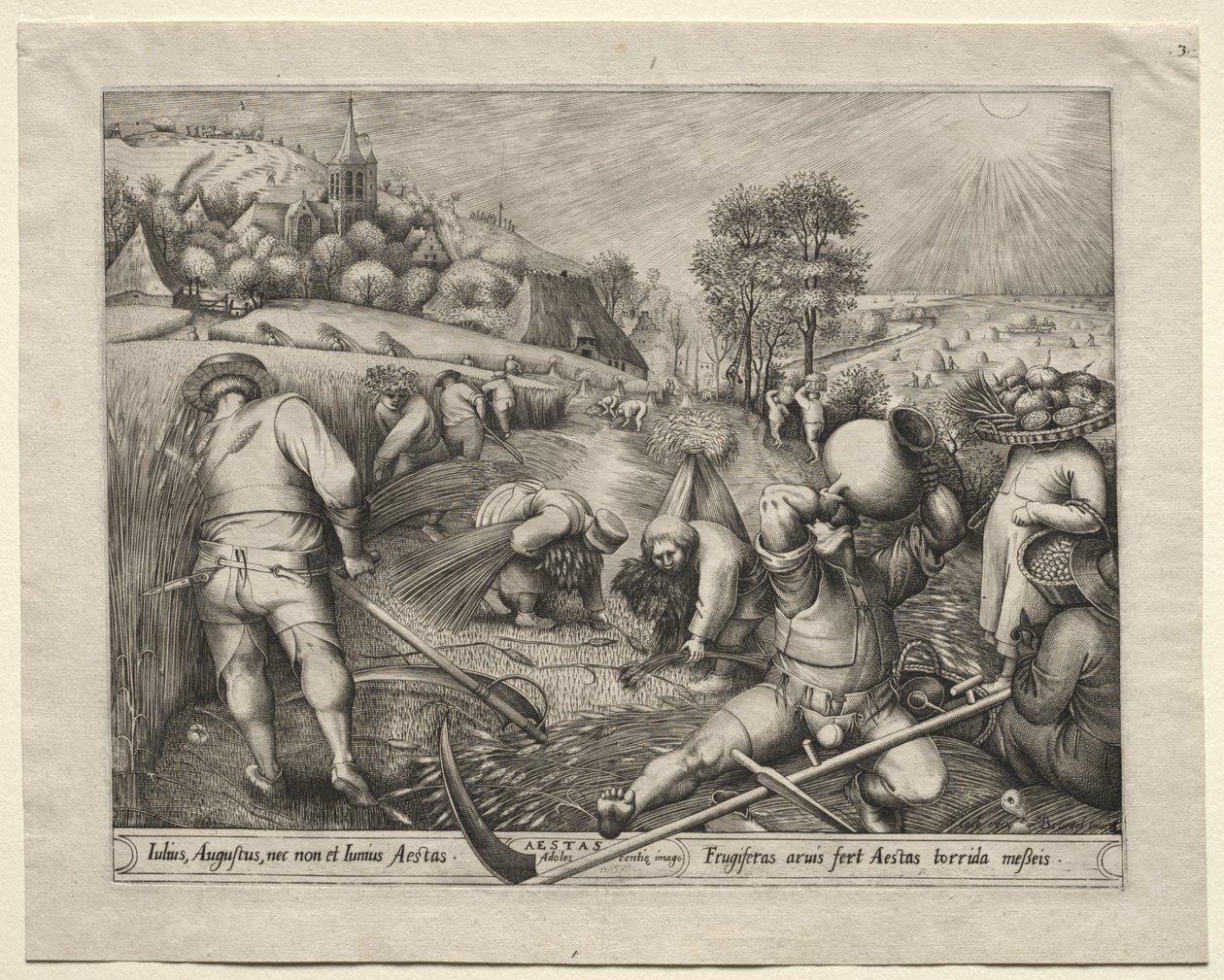 A négy évszak: 1570 nyár. alkotó: Pieter van der Heyden